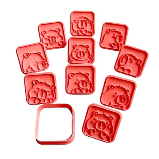 Square Capybara Cookie Cutter